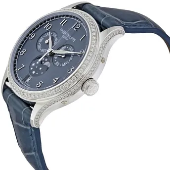 Patek Philippe Annual Calendar 4947G-001 38mm White gold and Diamond Blue 1