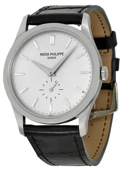 Patek Philippe Calatrava 5196G 37mm White gold Silver grey