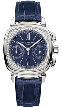 Patek Philippe Chronograph 7071G-011 35mm White gold Blue