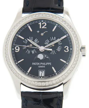 Patek Philippe Complications Annual Calendar 5147G 001 White gold Blue United States Dealer EveryWatch