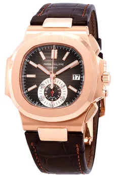 Patek Philippe Nautilus 5980R-001 40mm Rose gold Brown