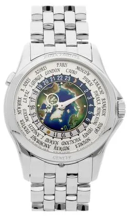 Patek Philippe World Time 5131/1P-001 39.5mm Platinum Silver