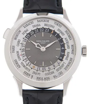 Patek Philippe World Time 5230G-014 38mm White gold Gray