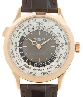 Patek Philippe World Time 5230R-012 Rose gold White and Gray