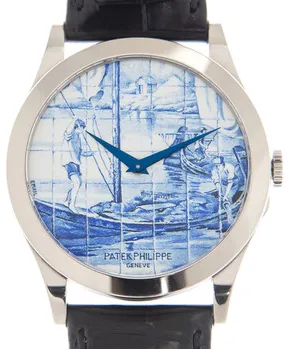 Patek Philippe Rare Handcrafts 5089G-062 38mm White gold Blue