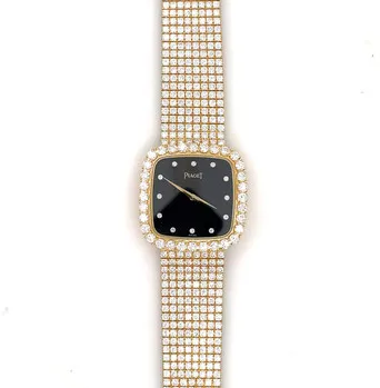 Piaget Vintage 463093 30mm Yellow gold Black