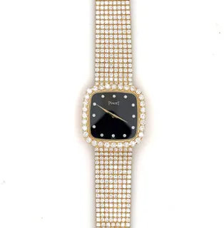 Piaget Vintage 463093 Yellow gold Black