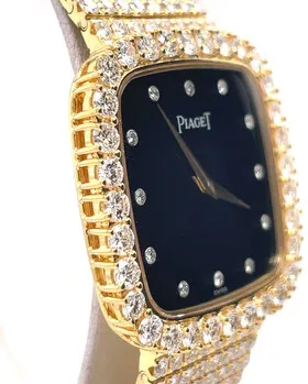 Piaget Vintage 463093 30mm Yellow gold Black 2