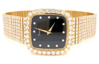 Piaget Vintage 463093 30mm Yellow gold Black 1