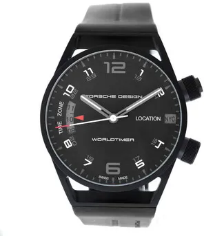 Porsche Design Worldtimer P6750 6750.13.44.1180 45mm Titanium Black