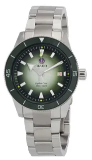 Rado Captain Cook R32149318 Stainless steel Green and White