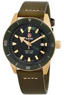 Rado Captain Cook R32504315 Bronze and Ceramic and Titanium Green