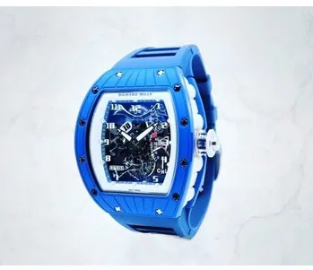 Richard Mille RM 015 RM015 Blue Titanium Skeleton