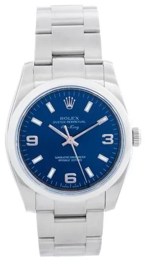 Rolex Air King 114200 34mm Stainless steel Blue