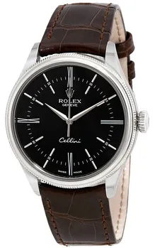 Rolex Cellini 50509BRSL 39mm Yellow gold Black