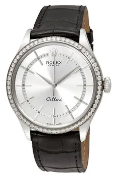 Rolex Cellini 50709SSBKL 39mm White gold Gray