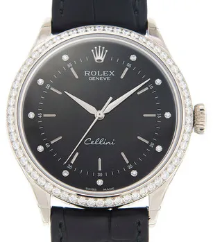 Rolex Cellini 50709BKDBKL 39mm White gold Black