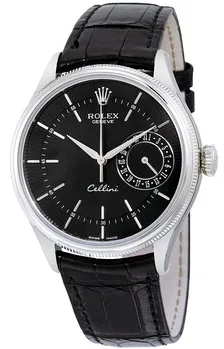 Rolex Cellini 50519BKSBKL 39mm White gold Black