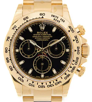 Rolex Cosmograph Daytona 116508BKSO 40mm Yellow gold Black