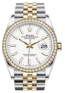 Rolex Datejust 126283WSJ 36mm Yellow gold and Stainless steel White