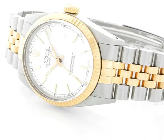 Rolex Datejust 16013 36mm Yellow gold and stainless steel White 1