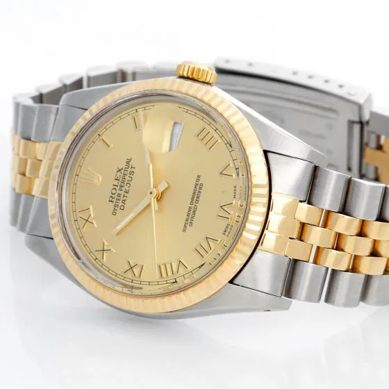 Rolex Datejust 16013 36mm Yellow gold Champagne 1
