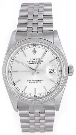 Rolex Datejust 16220 36mm Stainless steel Silver