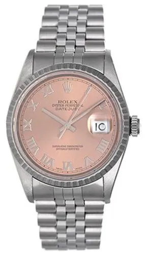 Rolex Datejust 16220 36mm Stainless steel Rose