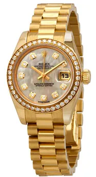 Rolex Datejust 179138MDP 26mm Yellow gold Mother-of-pearl