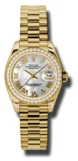 Rolex Datejust 179138MRP 26mm Yellow gold Mother-of-pearl