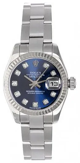 Rolex Datejust 179174 26mm Steel & white gold Blue