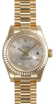 Rolex Datejust 179178SDP 26mm Yellow gold Silver