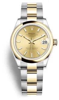 Rolex Datejust 278243CSO 31mm Yellow gold and Stainless steel Champagne