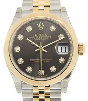 Rolex Datejust 278243GYDJ 31mm Yellow gold and Stainless steel Dark grey