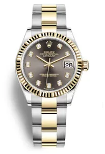 Rolex Datejust 278273GYDO 31mm Yellow gold and Stainless steel Dark grey