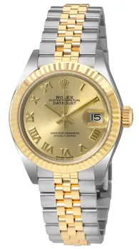 Rolex Datejust 279173CRJ 28mm Stainless steel Champagne