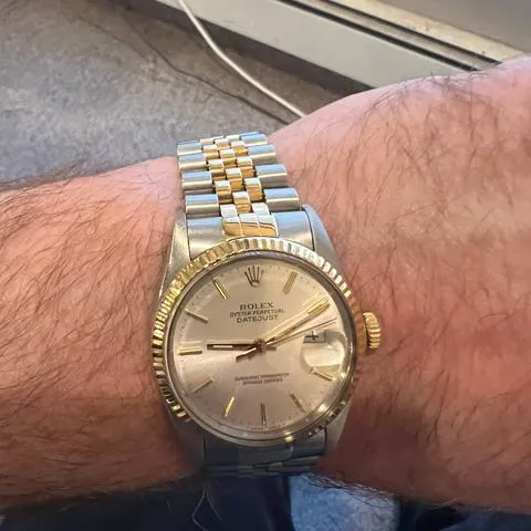 Rolex Datejust 36 16013 36mm Yellow gold and stainless steel Silver 7