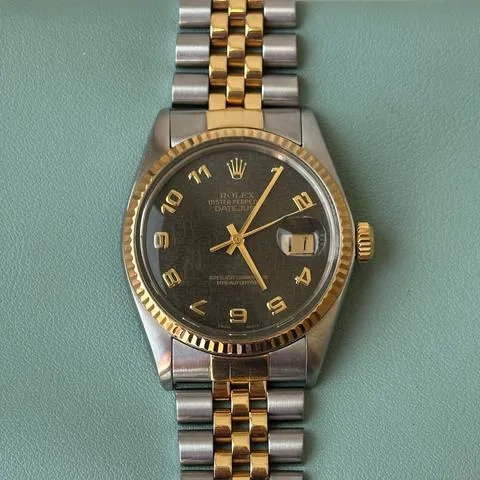 Rolex Datejust 36 16013 36mm Yellow gold and stainless steel Black 10