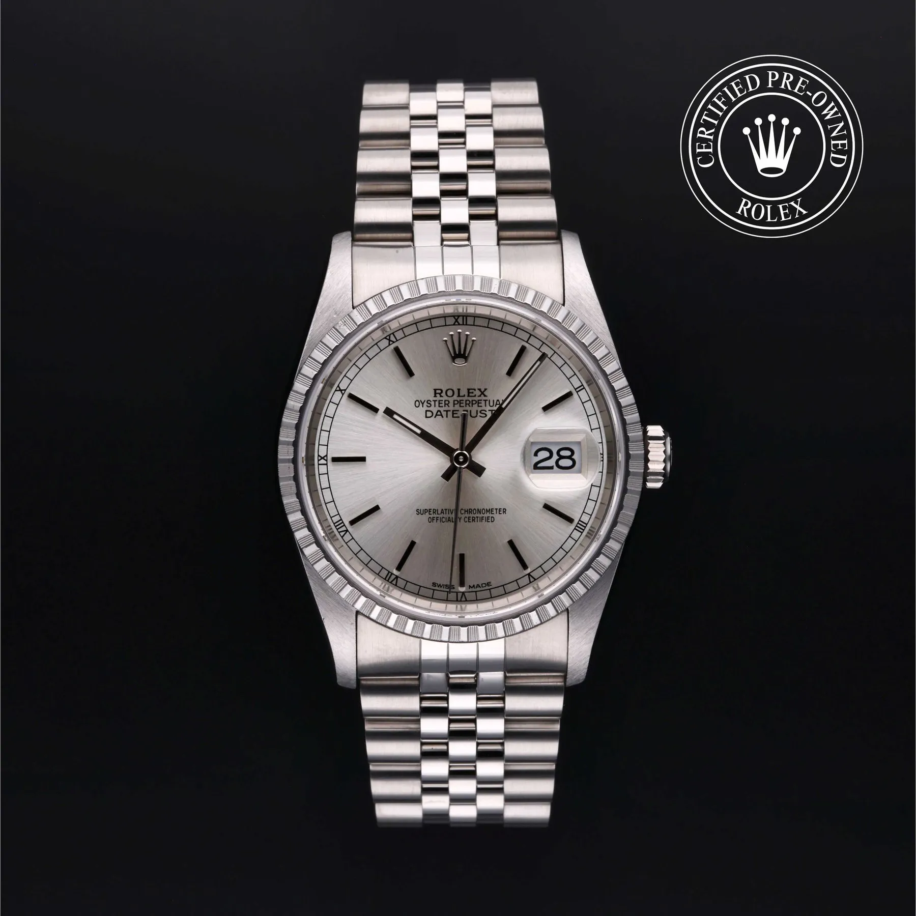 Rolex Datejust 36 16220 36mm Stainless steel Silver