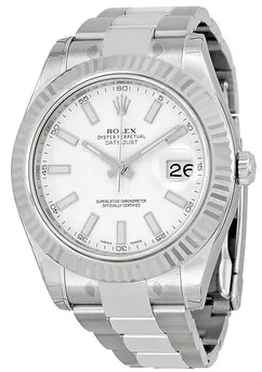 Rolex Datejust II 116334WSO 41mm Stainless steel White