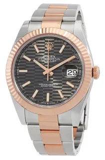 Rolex Datejust 41 126331-0019 41mm Oystersteel and Everose gold Gray