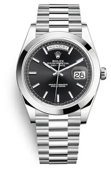 Rolex Day-Date 228206BKSP 40mm Platinum Black