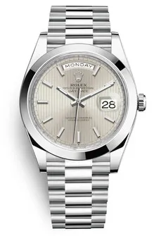 Rolex Day-Date 228206SSP 40mm Platinum Silver