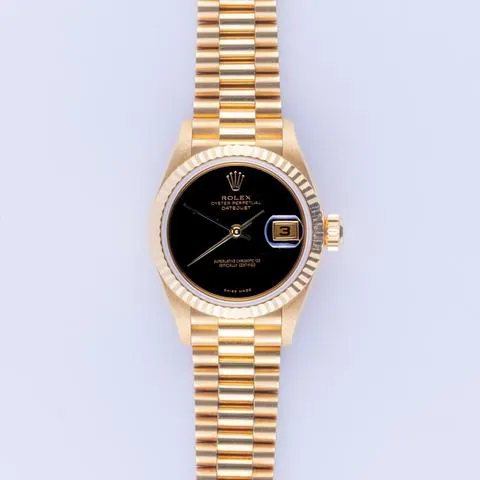 Rolex Lady-Datejust 69178 26mm Yellow gold Black 2