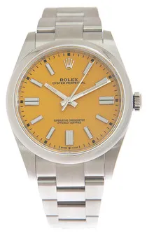 Rolex Oyster Perpetual 124300YLSO 41mm Stainless steel Yellow 4