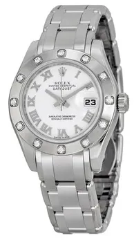 Rolex Lady-Datejust Pearlmaster 80319 29mm White gold White