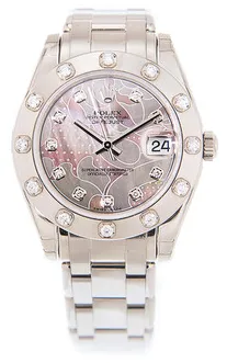 Rolex Pearlmaster 81319 34mm White gold Champagne