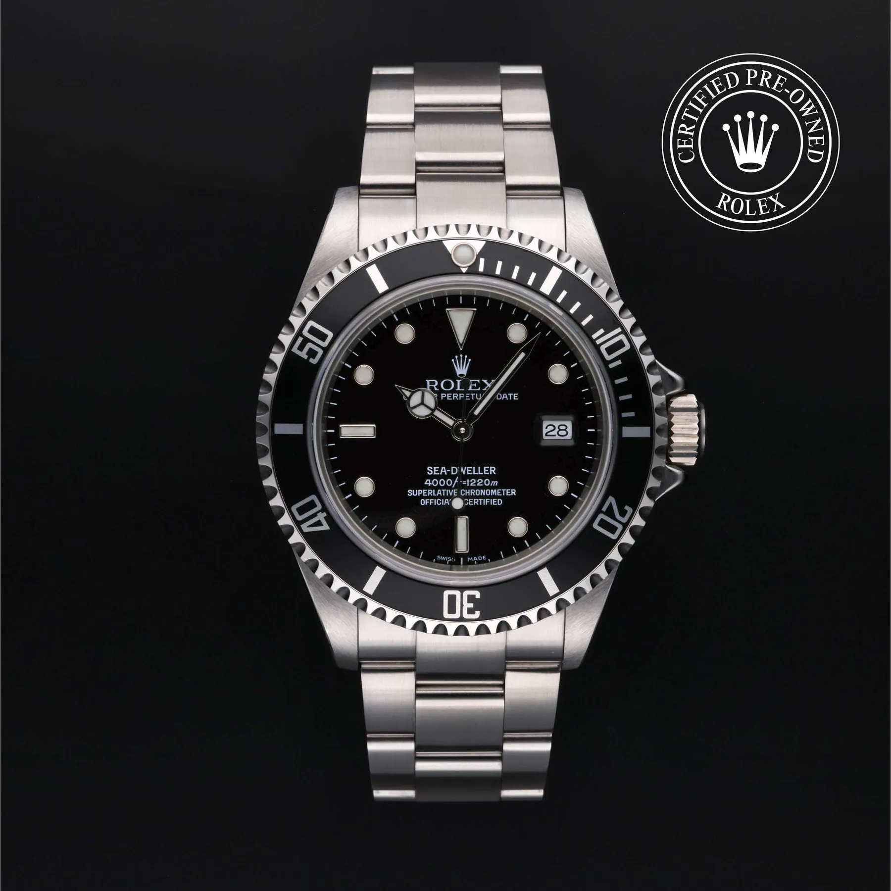 Rolex Sea-Dweller 4000 16600 40mm Stainless steel Black