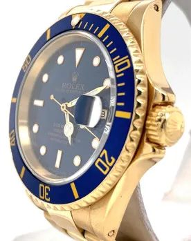 Rolex Submariner 16618LB nullmm Yellow gold Blue 1