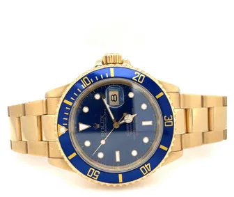 Rolex Submariner 16618LB nullmm Yellow gold Blue 4